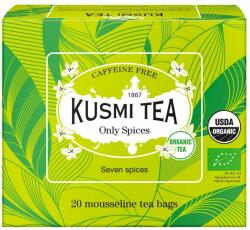 Kusmi Tea Ceai de plante ONLY SPICES, 20 pliculețe de ceai de muselină, Kusmi Tea