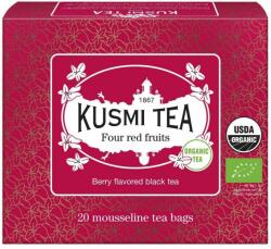 Kusmi Tea Ceai negru FOUR RED FRUITS, 20 pliculețe de ceai de muselină, Kusmi Tea