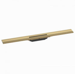 Hansgrohe RainDrain Flex oldalfal mellé zuhanylefolyó 80 cm, vágható, szálcsiszolt bronz 56051140 (56051140)