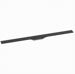 Hansgrohe RainDrain Flex oldalfal mellé zuhanylefolyó 120 cm, vágható, matt fekete 56054670 (56054670)