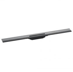 Hansgrohe RainDrain Flex oldalfal mellé zuhanylefolyó 90 cm, vágható, szálcsiszolt fekete króm 56052340 (56052340)