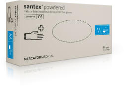Mercator Medical SANTEX POWDERED - Latex púderes testkesztyű, 100 db, XL
