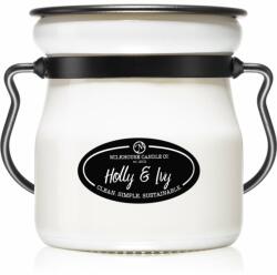 Milkhouse Candle Milkhouse Candle Co. Creamery Holly & Ivy lumânare parfumată Cream Jar 142 g