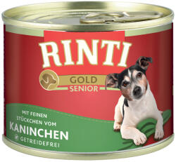 RINTI 24x85g RINTI Gold Senior nedves kutyatáp - Nyúl