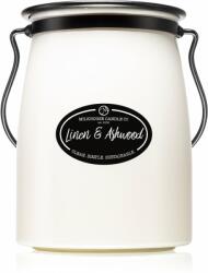 Milkhouse Candle Milkhouse Candle Co. Creamery Linen & Ashwood lumânare parfumată Butter Jar 624 g