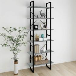 vidaXL Dulap înalt, gri sonoma, 80x30x210 cm, lemn compozit (821319) Biblioteca