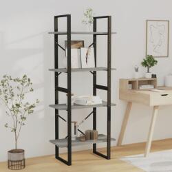 vidaXL Bibliotecă cu 4 niveluri gri sonoma 60x30x140 cm lemn compozit (821310) Biblioteca