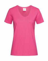 Stedman Női rövid ujjú póló Stedman Classic-T V-Neck Women M, Édes rózsaszín