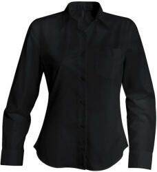 Kariban Női blúz Kariban KA549 Jessica > Ladies' Long-Sleeved Shirt -L, Black