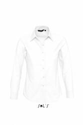 SOL'S Női blúz SOL'S SO16020 Sol'S Embassy - Long Sleeve Oxford Women'S Shirt -S, White