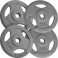 Physionics Súlyzó készlet 4 x 5 kg öntöttvas 31 mm (WEIGHTCI02-4x5) Súlytárcsa