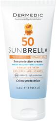 DERMEDIC Sunbrella BABY Napfényvédő arckrém gyermekeknek és babáknak SPF 50 már egy hónapos kortól 50G