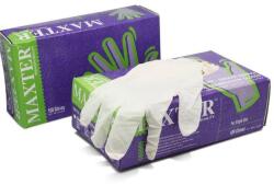  Latex púderes gumikesztyű, fehér, M méret - 100 db/doboz