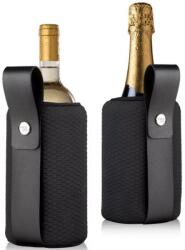 Vacu Vin Boros kiegészítők Vacu Vin bor- és pezsgőhűtő mandzsetta Artico Flexible fekete
