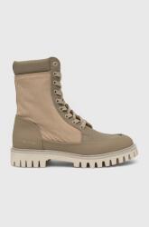 Tommy Hilfiger bokacsizma Th Casual Lace Up Boot bézs, női, lapos talpú - bézs Női 40