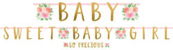  Floral Baby Sweet Baby Girl papír felirat 2 részes (DPA120394) - kidsfashion