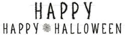  Happy Halloween felirat 180 cm (DPA9911672) - kidsfashion