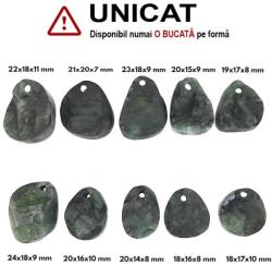  Pandantiv Smarald Druzy cu Gaura Picatura - 19-24 x 14-20 x 7-11 mm - 1 Buc