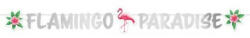 Flamingo Paradise papír felirat 135 cm (DPA9903332) - kidsfashion
