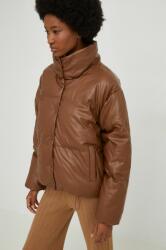 Answear Lab rövid kabát női, barna, téli, oversize - barna L - answear - 15 990 Ft