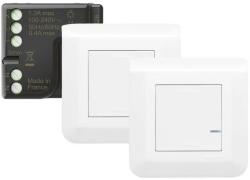 Legrand Netatmo 077777L Program Mosaic előre párosított váltókapcsolós szett 1 db okos egypólusú mikromodulból és 2 db szimpla távvezérlő kapcsolóból álló készlet, két helyről történő világítás kapcsolásra al