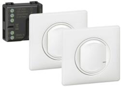 Legrand Netatmo 067777 Celiane előre párosított váltókapcsolós szett 1 db okos egypólusú mikromodulból és 2 db szimpla távvezérlő kapcsolóból álló készlet, két helyről történő világítás kapcsolásra alkalmas f