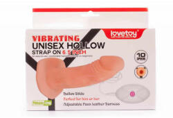 Lovetoy Vibrating Unisex Hollow Strap On 6.5" (LVTOY00048)