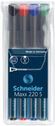 Schneider Maxx 220 S alkoholos marker készlet 4db (TSC220V4)