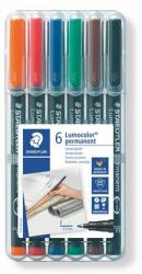STAEDTLER Lumocolor 318 alkoholos marker készlet 0,6 mm 6db (TS318WP6)