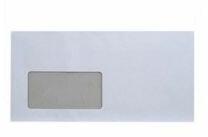 Bluering Boríték LC6/5 enyvezett bélésnyomott bal ablakos 35x90mm 114x229mm B20A20 Bluering® fehér (33820) - tonerpiac