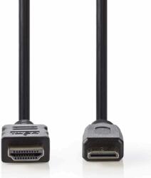 Nedis CVGP34500BK30 HDMI apa - MiniHDMI apa Nagy sebességű kábel Ethernet átvitellel 3m Fekete (CVGP34500BK30)