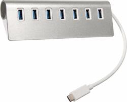 VCOM DH317 USB 3.0 HUB (7 Port) Ezüst (DH317)