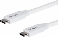 StarTech USB2C5C4MW USB-C apa - USB-C apa Adatkábel 4m - Fehér (USB2C5C4MW)