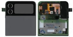 Samsung Galaxy Z Flip 4 F721B - LCD Kijelző + Érintőüveg + Keret (Külső) (Graphite) - GH97-27947A Genuine Service Pack, Graphite