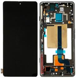 Xiaomi Poco F4 GT 21121210G - LCD Kijelző + Érintőüveg + Keret (Stealth Black) - 5600090L1000 Genuine Service Pack, Stealth Black