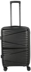 Pony Portofino fekete 4 kerekű közepes bőrönd (Z04-M-fekete)