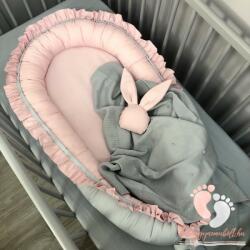 Pastell babafészek - Rózsaszín szürkével (D635429)
