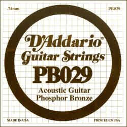 D'Addario PB029 - Phosphor Bronze Wound Acoustic Guitar Single String, . 029 - H240HH