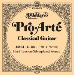 D'Addario J4604 - Nylon Classical Guitar Single String, Hard Tension, Fourth String - C256CC