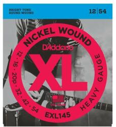 D'Addario EXL145 - EXL145 Nickel Wound, Heavy, Plain 3rd, 12-54 - R562R