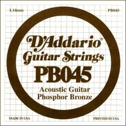 D'Addario PB045 - Phosphor Bronze Wound Acoustic Guitar Single String, . 045 - H248HH