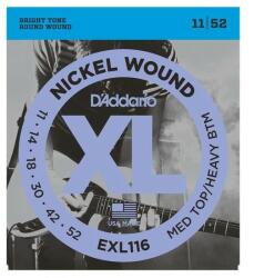 D'Addario EXL116 - Nickel Wound Electric Guitar Strings, Medium Top/Heavy bottom, 11-52 - R560R
