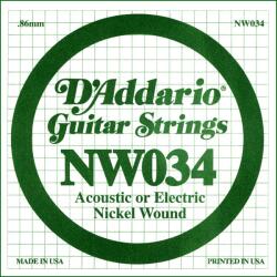 D'Addario NW034 - Nickel Wound Electric Guitar Single String, . 034 - C363CC