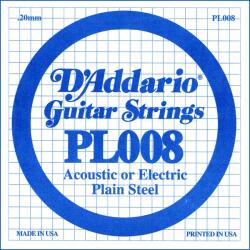D'Addario PL008 - Plain Steel Guitar Single String, . 008 - C228CC