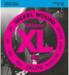 D'Addario EXL170 - Nickel Wound Bass Guitar Strings, Light, 45-100, Long Scale - C408C