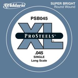 D'Addario PSB045 - ProSteels Bass Guitar Single String, Long Scale, . 045 - H318HH