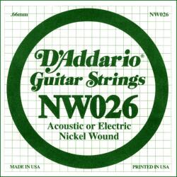 D'Addario NW026 - D'Addario NW026 Nickel Wound Electric Guitar Single String, . 026 - C238CC