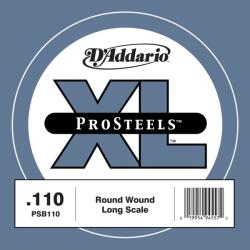 D'Addario PSB110 - ProSteels Bass Guitar Single String, Long Scale, . 110 - H328HH