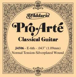 D'Addario J4506 - Nylon Classical Guitar Single String, Normal Tension, Sixth String - C251CC