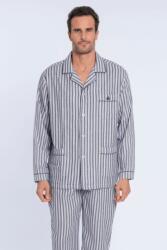 GUASCH ENRIQUE férfi flanel pizsama XL Szürke / Grey